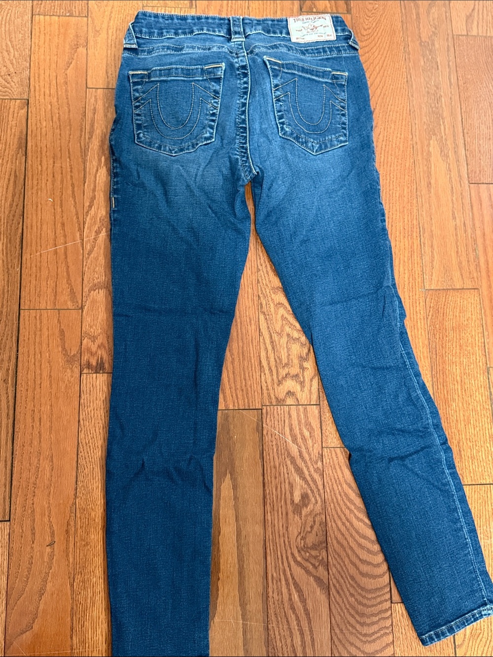 True Religion Men's Blue Back-Pocket Slim Jeans